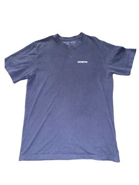 Patagonia Men’s Dark Blue Short Sleeve Logo Tee